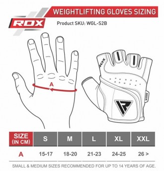 Перчатки для фитнеса RDX S2 Leather BlackТренируйтесь как профессионал и получай. . фото 10
