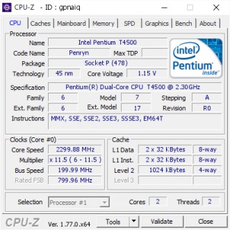 Процессор Intel Core 2 Duo T4500

Тактовая частота: 2.30GHz
Количество ядер: . . фото 3