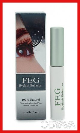 Натуральный стимулятор роста ресниц FEG Eyelash Enhancer (ФЕГ) - питательная, жи. . фото 1