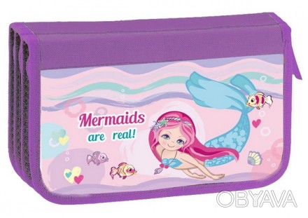 Пенал шкільний Kidis картонний на 3 відділення для дівчинки Mermaid 14046
 
Торг. . фото 1