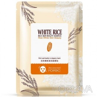 Тканевая маска на основе рисового экстракта Rorec white rice mask - придает коже. . фото 1