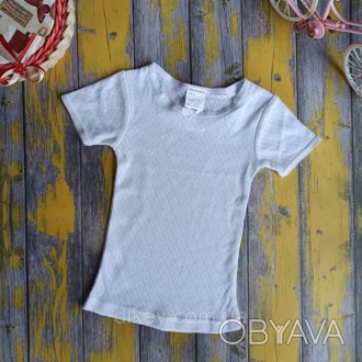 Летняя футболка на девочку ростом 92 см (~2-3 года).
Легкая футболочка белого цв. . фото 1