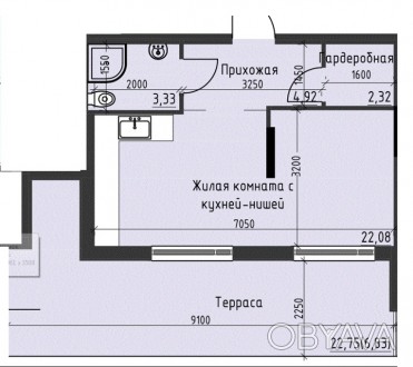 В продаже однокомнатная квартира с ремонтом в новом жилом комплексе. Общая площа. Киевский. фото 1