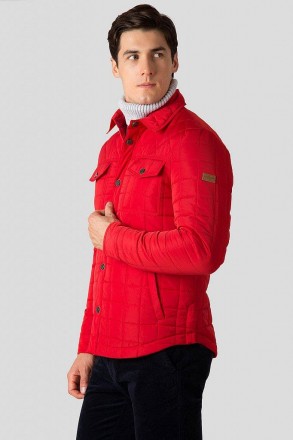 Стеганая куртка-рубашка мужская Finn Flare стеганая с отложным воротником на пла. . фото 3