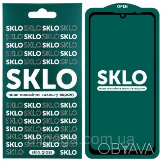Защитное стекло SKLO 5D (full glue) для Xiaomi Redmi Note 7 / Note 7 Pro / Note . . фото 1