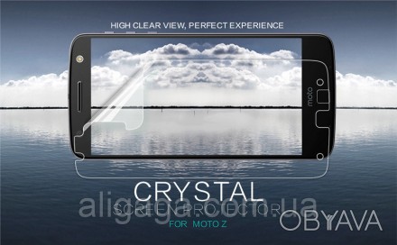 Защитная пленка Nillkin Crystal для Motorola Moto Z (XT1650) (Анти-отпечатки). . фото 1