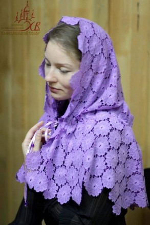 Красивый и удобный платок-накидка из кружевной ткани. Для девушек и женщин.

М. . фото 2