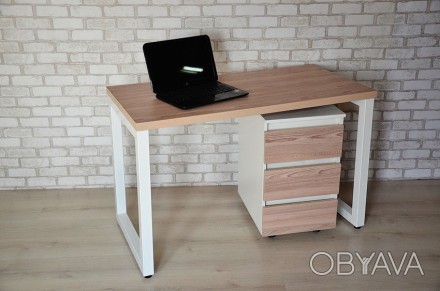 Суперсовременный письменный или компьютерный стол для дома и офиса в стиле Лофт . . фото 1