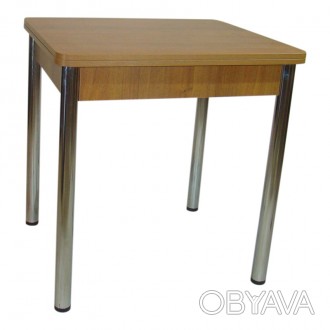Красивый раскладной обеденный стол на металлических ногах с регулировкой высоты . . фото 1