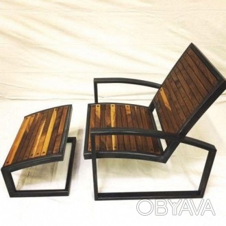 Кресло-Шезлонг GoodsMetall из металла и дерева в стиле LOFT КР1
 
Кресло-шезлонг. . фото 1