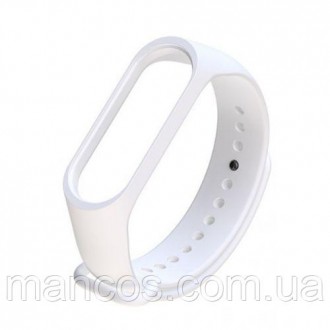 Силиконовый ремешок для Xiaomi Mi Band 3/4 белый. Кривой Рог. фото 1 Силиконовый ремешок для Xiaomi Mi Band 3/4 белый. Кривой Рог. фото 1