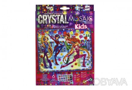 Набір Мозаїка з кристалів Crystal Mosaic Kids 02 Каток Danko Toys CRMk-01-02
 
". . фото 1