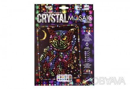 Набір Мозаїка з кристалів Crystal Mosaic 06 Сова Danko Toys CRM-01-06
 
"Crystal. . фото 1