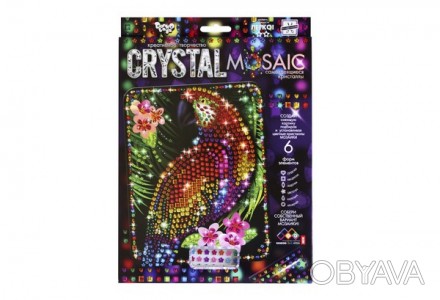 Набір Мозаїка з кристалів Cristal Mosaic 10 Папуга Danko Toys CRM-01-10
 
"Cryst. . фото 1