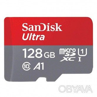 
Оригинальная флеш карта SanDisk MicroSDXC 128GB (UHS-1) Ultra (Class 10) (card . . фото 1