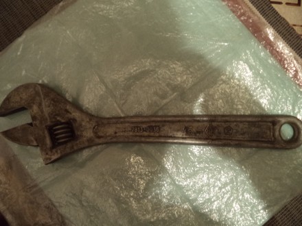 Ключ гаечный / трубный разводной № 46, производство СССР, надежный инструмент со. . фото 5