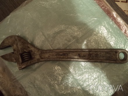Ключ гаечный / трубный разводной № 46, производство СССР, надежный инструмент со. . фото 1