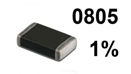 Резистор SMD 0805 1% 1R. Цена указана за 25 штук.. . фото 3