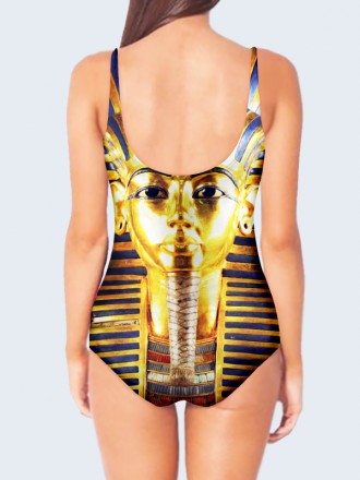 Классный купальник Фараон с ярким 3D-рисунком. Состав: 80% полиэстер, 20% эласта. . фото 3