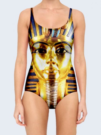 Классный купальник Фараон с ярким 3D-рисунком. Состав: 80% полиэстер, 20% эласта. . фото 2