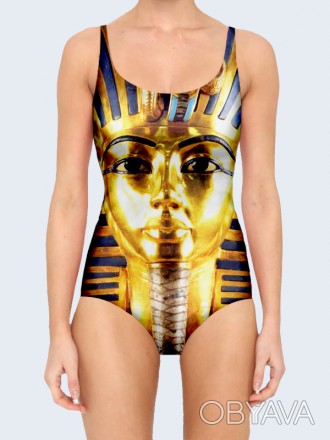 Классный купальник Фараон с ярким 3D-рисунком. Состав: 80% полиэстер, 20% эласта. . фото 1