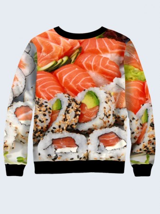 Отличный свитшот Sushi для поклонниц японской кухни.
	Материал:
	- Двухслойный т. . фото 3