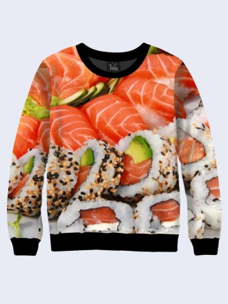 Отличный свитшот Sushi для поклонниц японской кухни.
	Материал:
	- Двухслойный т. . фото 2