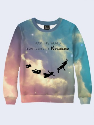 Модный свитшот Neverland с очаровательным 3D-рисунком.
	Материал:
	- Двухслойный. . фото 2
