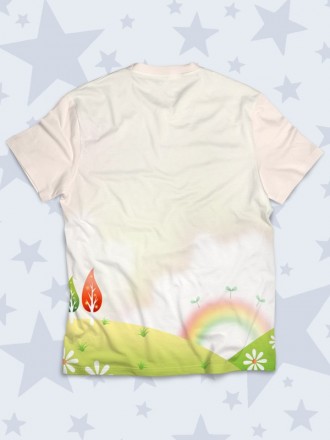 Милая детская футболка Зайка с шариком с прикольным рисунком. Материал: 100% пол. . фото 3