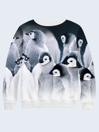 Прелестный свитшот Penguin family с модным фотопринтом.
	Материал:
	- Двухслойны. . фото 3