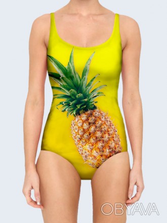 Прекрасный купальник Tropical pineapple с красочным рисунком. Состав: 80% полиэс. . фото 1