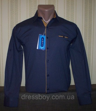 Рубашка приталенная для мальчиков подростков. Модель рубашка-трансформер от туре. . фото 7