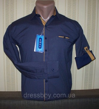 Рубашка приталенная для мальчиков подростков. Модель рубашка-трансформер от туре. . фото 3