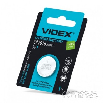 Батарейки литиевые Videx CR2016 BLISTER CARD ( 24 шт )
. . фото 1