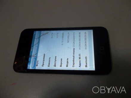 
Apple Ipod 4 8gb #1645
 - в ремонте не был
- экран целый
- стекло треснуто
- се. . фото 1