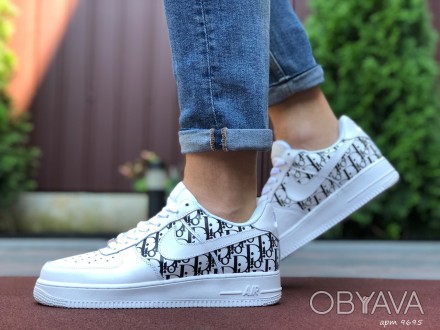 Мужские кроссовки Nike Air Force 1 Low x Dior (реплика)
Материал: прессованная к. . фото 1