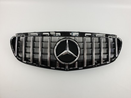 Реєтка радіатора на Mercedes E-Class W212 2013-2016 рік GT Panamericana (червона з вертикальними кульками. Чернівці. фото 1 Реєтка радіатора на Mercedes E-Class W212 2013-2016 рік GT Panamericana (червона з вертикальними кульками. Чернівці. фото 1