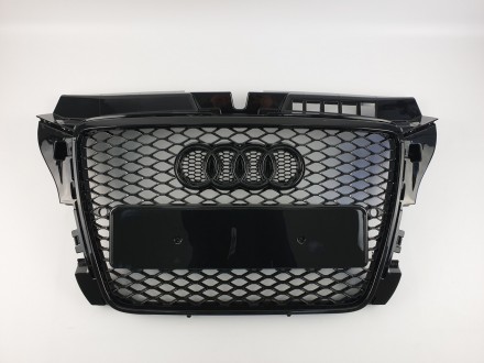 Реєтка радіатора Audi A3 2008-2012гід Чорна (в стилі RS). Чернівці. фото 1 Реєтка радіатора Audi A3 2008-2012гід Чорна (в стилі RS). Чернівці. фото 1