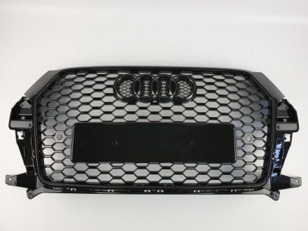 Реєтка радіатора Audi Q3 2014-2018горд Чорна (в стилі RS). Чернівці. фото 1 Реєтка радіатора Audi Q3 2014-2018горд Чорна (в стилі RS). Чернівці. фото 1