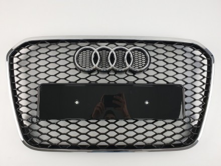 Решітка радіатора Audi A6 2011-2014год Чорний з кривим рамкою (в стилі RS). Чернівці. фото 1 Решітка радіатора Audi A6 2011-2014год Чорний з кривим рамкою (в стилі RS). Чернівці. фото 1