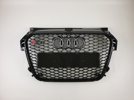 Реєтка радіатора Audi A1 2010-2014ged Чорний з хром ємблею (в стилі RS). Чернівці. фото 1 Реєтка радіатора Audi A1 2010-2014ged Чорний з хром ємблею (в стилі RS). Чернівці. фото 1
