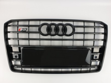Реєтка радіатора Audi A8 2014-2017год Чорна (в стилі S-Line). Чернівці. фото 1 Реєтка радіатора Audi A8 2014-2017год Чорна (в стилі S-Line). Чернівці. фото 1