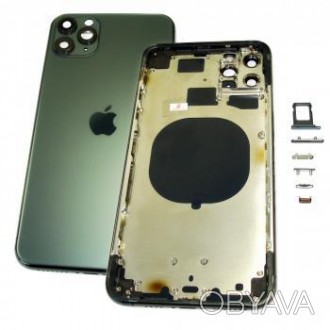 
Корпус IPhone 11 Pro Max оригинал черный
	Тип товара Корпус
	Цвет черный
	Качес. . фото 1