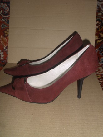 Женские туфли – размер 36, цвет – бордовый, высота шпильки – 6. . фото 3