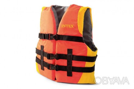Спасательный жилет детский Intex 69680, 22 - 40 кг, оранжевый 
 
Спасательный жи. . фото 1