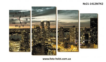 Каталог модульных картин, фото с часами, цены, размеры, на сайте foto-holst.com.. . фото 12