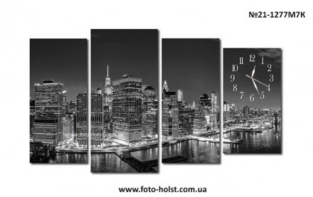 Каталог модульных картин, фото с часами, цены, размеры, на сайте foto-holst.com.. . фото 4