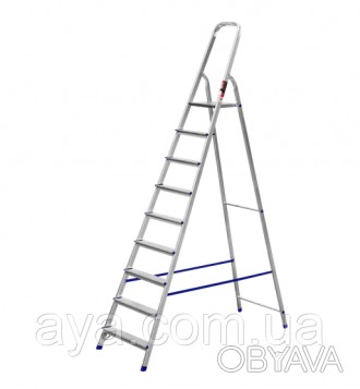 Стремянка односторонняя представляет собой свободностоящую переносную лестницу, . . фото 1