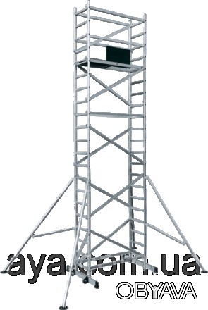 Алюминиевая вышка тура - строительная конструкция башенного типа, выступает площ. . фото 1