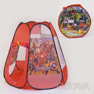 Палатка детская Супергерои 8006 AS (48/2) 120 х110 х110 см, в сумке. . фото 1